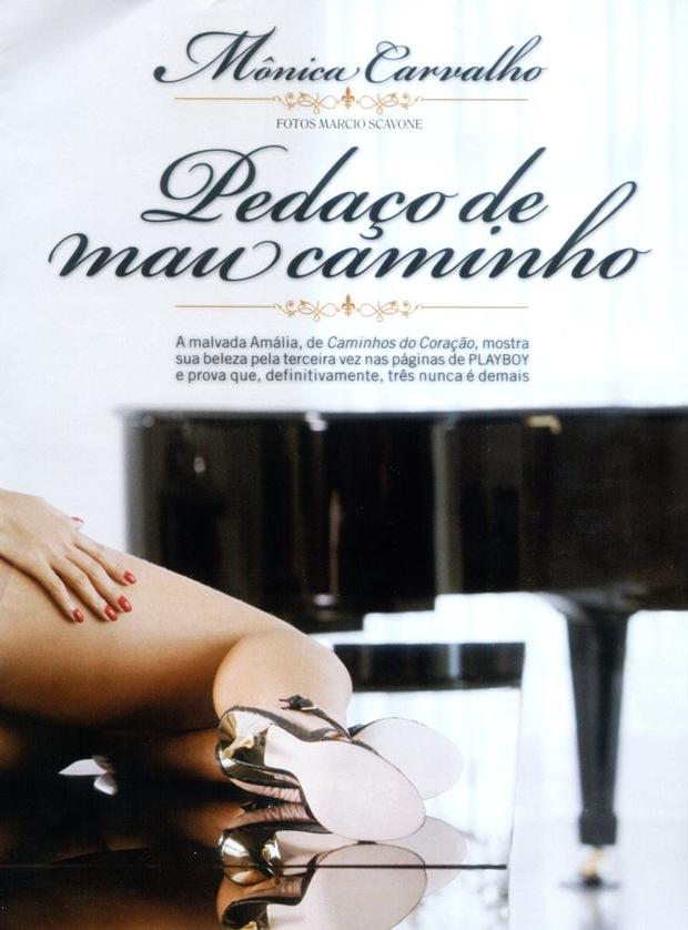 Playboy de fevereiro - Mônica Carvalho